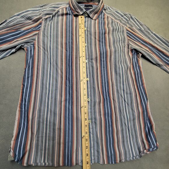 Tommy Bahama Striped Shirt Mens L Long Sleeve Button Up - Picture 5 of 8